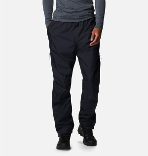 Black Columbia Pouring Adventure 2L Rain Men's Pants | 89432ELFM