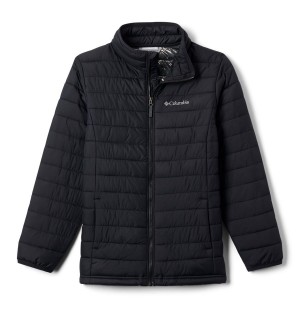 Black Columbia Powder Lite Kids' Jacket | 02967JQZK