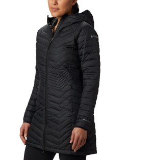 Black Columbia Powder Lite Mid Women's Puffer Jacket | 39861GQLT