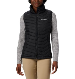 Black Columbia Powder Lite Women's Vest | 18439URTS