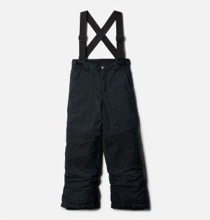 Black Columbia Powder Turner Suspender Ski Kids' Pants | 43950USEP