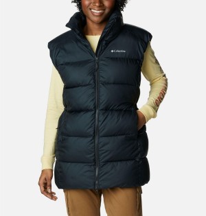 Black Columbia Puffect Mid Women's Vest | 53410ZCPT