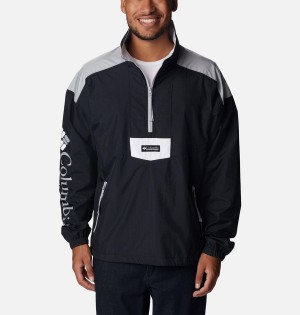 Black Columbia Riptide Anorak Men's Windbreaker | 68524OMEG