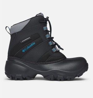 Black Columbia Rope Tow Waterproof Kids' Boots | 65842TSCF