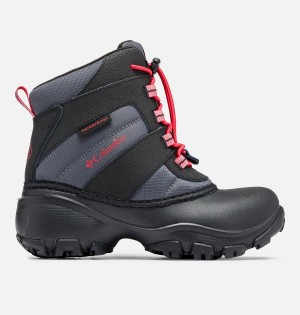 Black Columbia Rope Tow Waterproof Kids' Boots | 07584FZUW