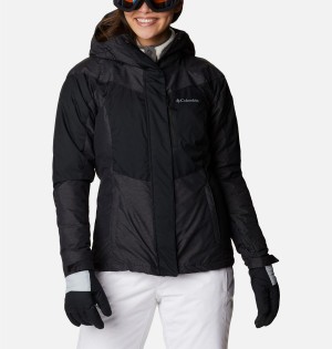 Black Columbia Rosie Run Insulated Women's Ski Jacket | 89614UHKJ