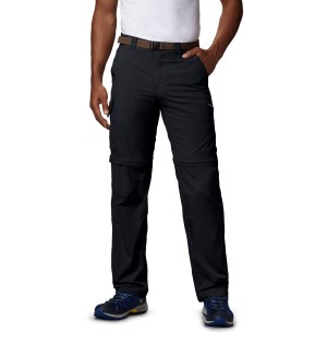 Black Columbia Silver Ridge Convertible Men's Pants | 09428WYGK