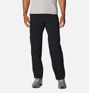 Black Columbia Silver Ridge Utility Convertible Men's Pants | 16739ZMSN