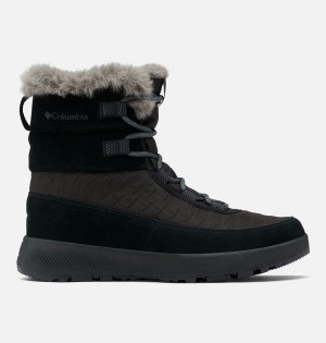 Black Columbia Slopeside Peak Luxe Women's Boots | 36458SDJN