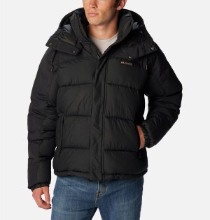 Black Columbia Snowqualmie Insulated Men's Puffer Jacket | 93128IZSL