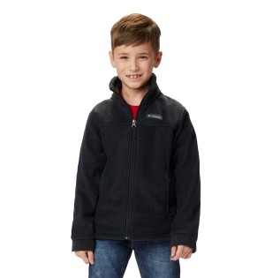 Black Columbia Steens Mountain II Fleece Kids' Jacket | 45109AMJV