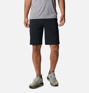 Black Columbia Tech Trail Men's Shorts | 49328RHNZ