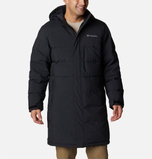 Black Columbia Toyama Pass Down Men's Coats | 80456QNPC