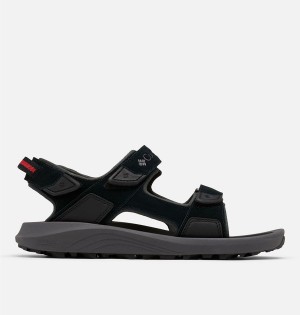 Black Columbia Trailstorm Hiker 3-Strap Men's Sandals | 81264FSTI