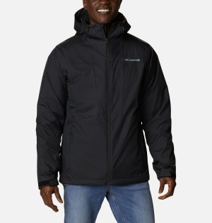 Black Columbia Wallowa Park Interchange Men's 3 In 1 Jackets | 42738TKVS