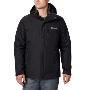 Black Columbia Whirlibird IV Interchange Men's Ski Jacket | 80241PQUX