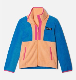 Blue Columbia Back Bowl Full Zip Fleece Kids' Jacket | 21496ICTZ