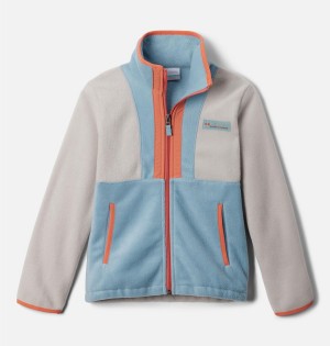 Blue Columbia Back Bowl Full Zip Fleece Kids' Jacket | 27183NJWU