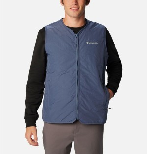 Blue Columbia Birchwood Men's Vest | 13204KDAH