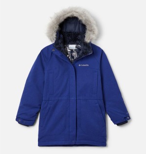 Blue Columbia Boundary Bay Down Parka Kids' Jacket | 17869IPLW