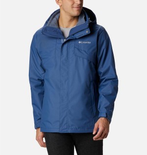 Blue Columbia Bugaboo II Fleece Interchange Men's Ski Jacket | 90143YIFL