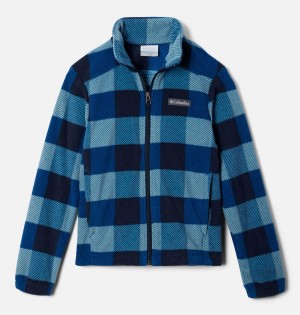 Blue Columbia Castle Dale Printed Full Zip Kids' Fleece | 01698FRED