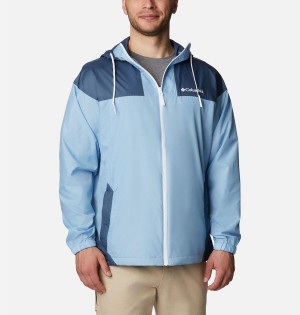 Blue Columbia Flash Challenger Jacket Men's Windbreaker | 13564GBWV