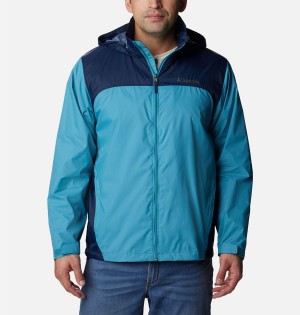 Blue Columbia Glennaker Lake Men's Rain Jacket | 39205RSUK