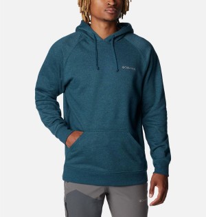 Blue Columbia Hart Mountain II Men's Hoodie | 45709VBQL