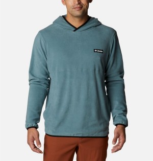 Blue Columbia Haven Hills Fleece Men's Hoodie | 83259NTCS