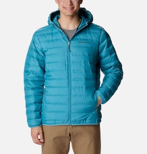 Blue Columbia Lake 22 Hooded Insulated Men's Puffer Jacket | 20135TPMB