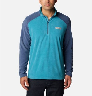 Blue Columbia Lake Aloha Half Zip Fleece Men's Pullover | 40679HWOG