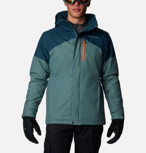 Blue Columbia Last Tracks Insulated Men's Ski Jacket | 90352FVKM