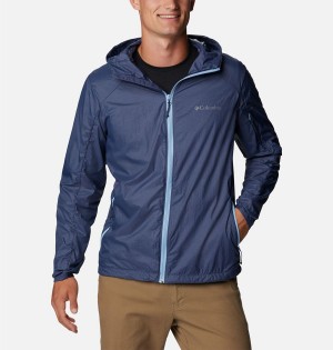 Blue Columbia Loop Trail Men's Windbreaker | 17259DHQK