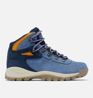 Blue Columbia Newton Ridge Plus Waterproof Amped Boot Women's Hiking Shoes | 97503DMQC