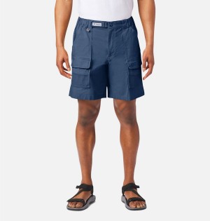 Blue Columbia PFG Half Moon III Men's Shorts | 03182ZCSK