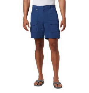 Blue Columbia PFG Permit III Men's Shorts | 17953CBZI