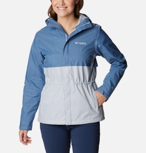 Blue Columbia PFG Storm Women's Rain Jacket | 72950YBAL