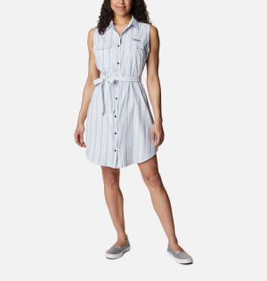 Blue Columbia PFG Sun Drifter Woven II Women's Dress | 16972TUGI