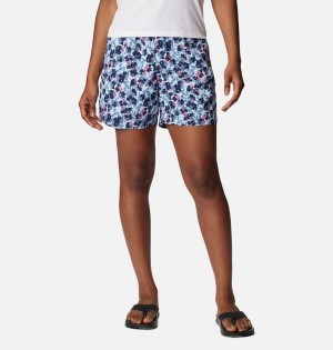 Blue Columbia PFG Super Backcast Water Women's Shorts | 28965QPNM