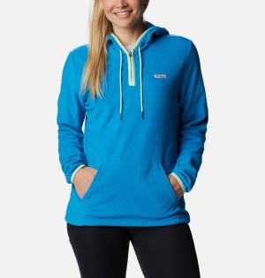 Blue Columbia PFG Tidal Fleece Women's Hoodie | 20847RLMA