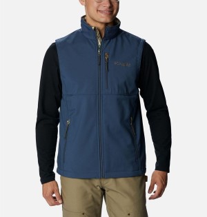 Blue Columbia PHG Ascender Softshell Men's Vest | 23085QISJ