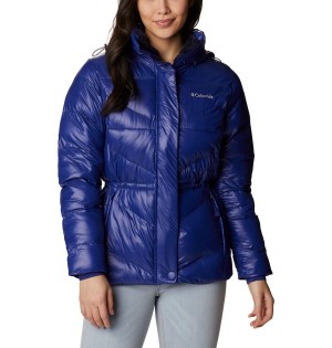 Blue Columbia Peak to Park II Insulated Hooded Women's Puffer Jacket | 79412NICG