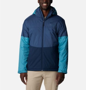 Blue Columbia Point Park Insulated Men's Puffer Jacket | 31479HIYM