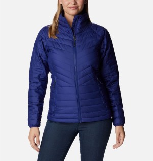 Blue Columbia Powder Lite II Full Zip Women's Puffer Jacket | 47198CQYL