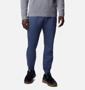 Blue Columbia Shell Ridge Sweat Joggers Men's Pants | 65170VJLH