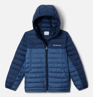 Blue Columbia Silver Falls Hooded Kids' Jacket | 59178IFSJ