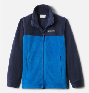 Blue Columbia Steens Mountain II Fleece Kids' Jacket | 41506NFWR