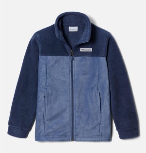 Blue Columbia Steens Mountain II Fleece Kids' Jacket | 37860QJGV