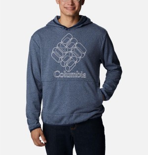 Blue Columbia Stone Canyon Men's Hoodie | 19764EBGV